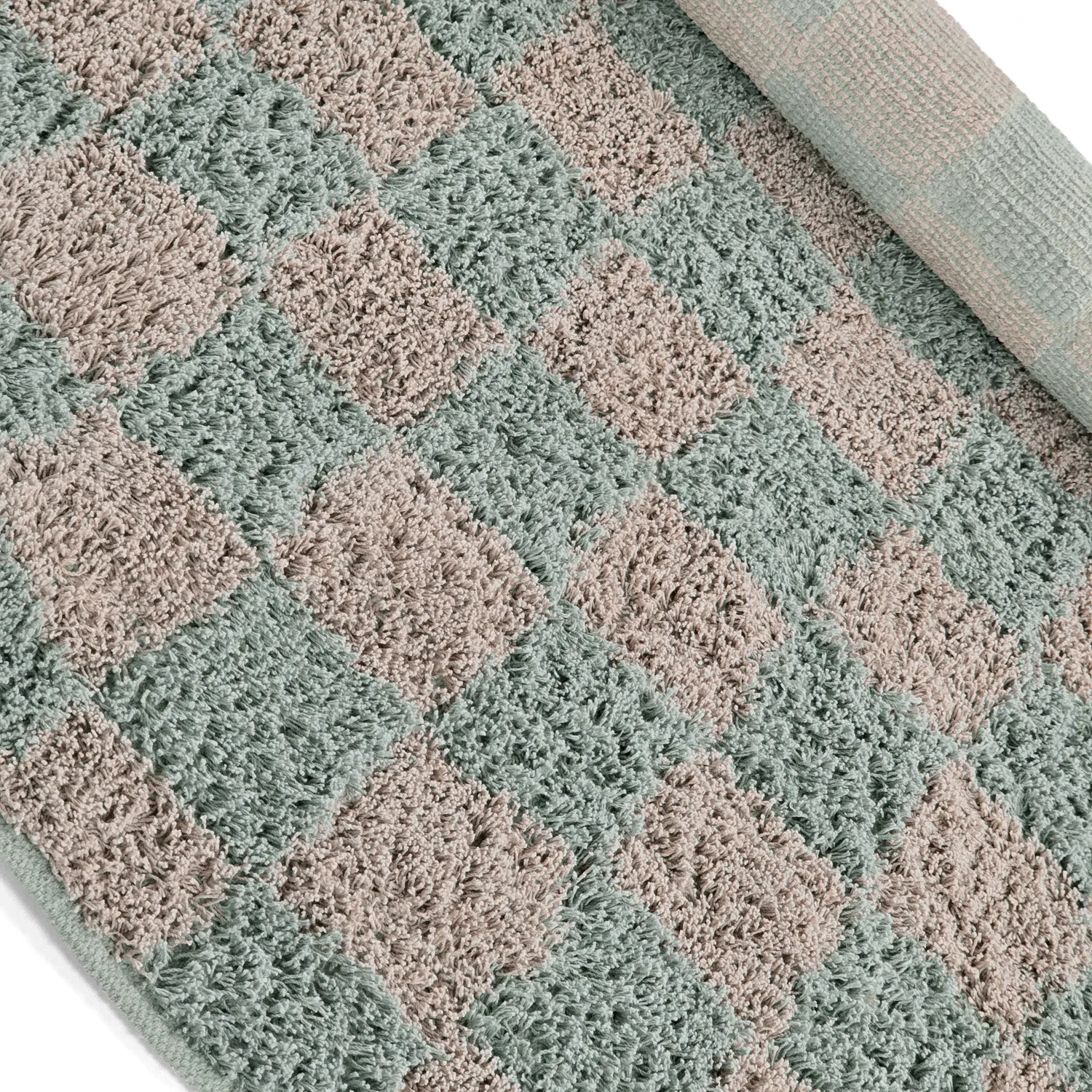 Kulatý koberec - Elsey Natural Cotton Shaggy (šedá/růžová)
