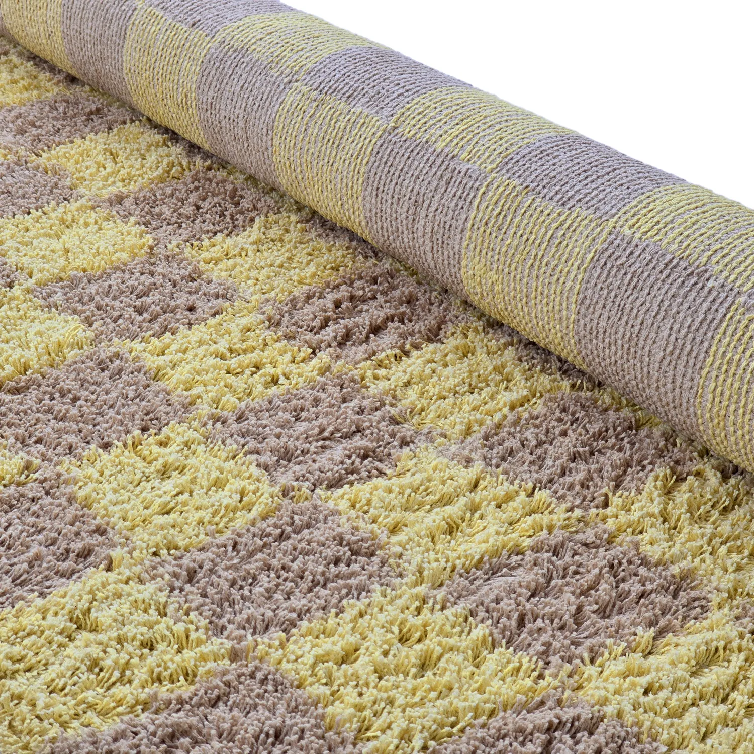 Shaggy koberce - Elsey Natural Cotton Shaggy (žlutá/béžový)