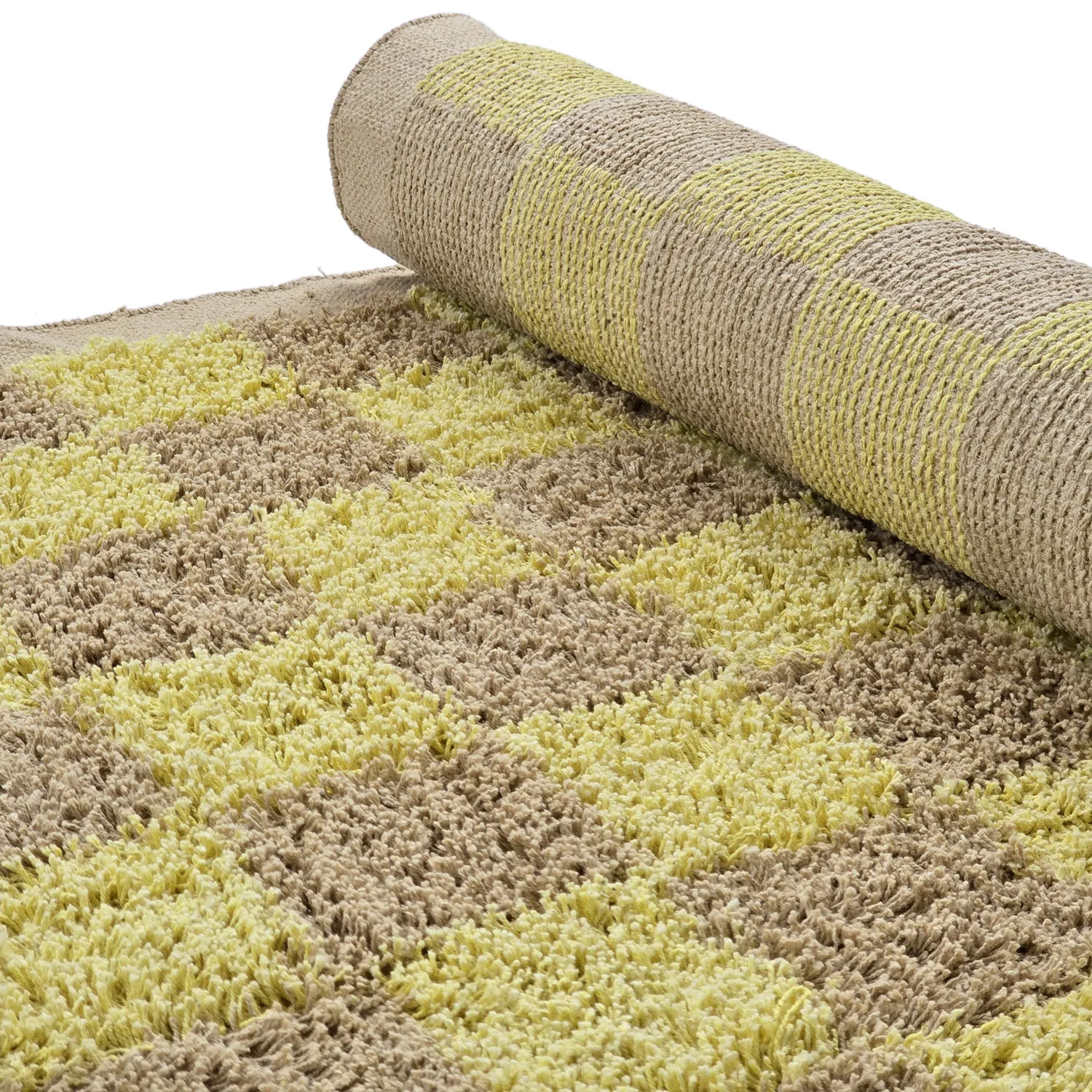 Shaggy koberce - Elsey Natural Cotton Shaggy (žlutá/béžový)