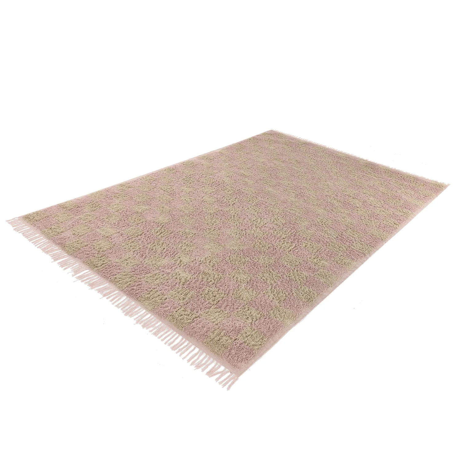 Shaggy koberce - Elsey Natural Cotton Shaggy (růžová/oranžová)