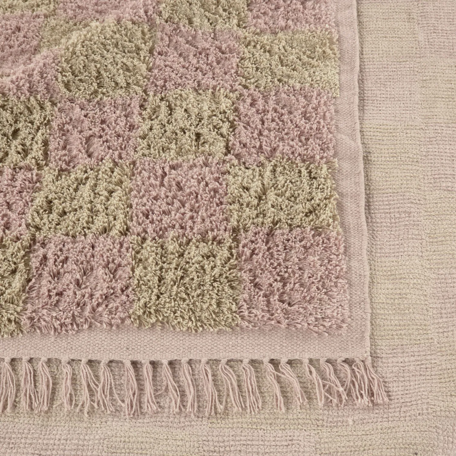 Shaggy koberce - Elsey Natural Cotton Shaggy (růžová/oranžová)