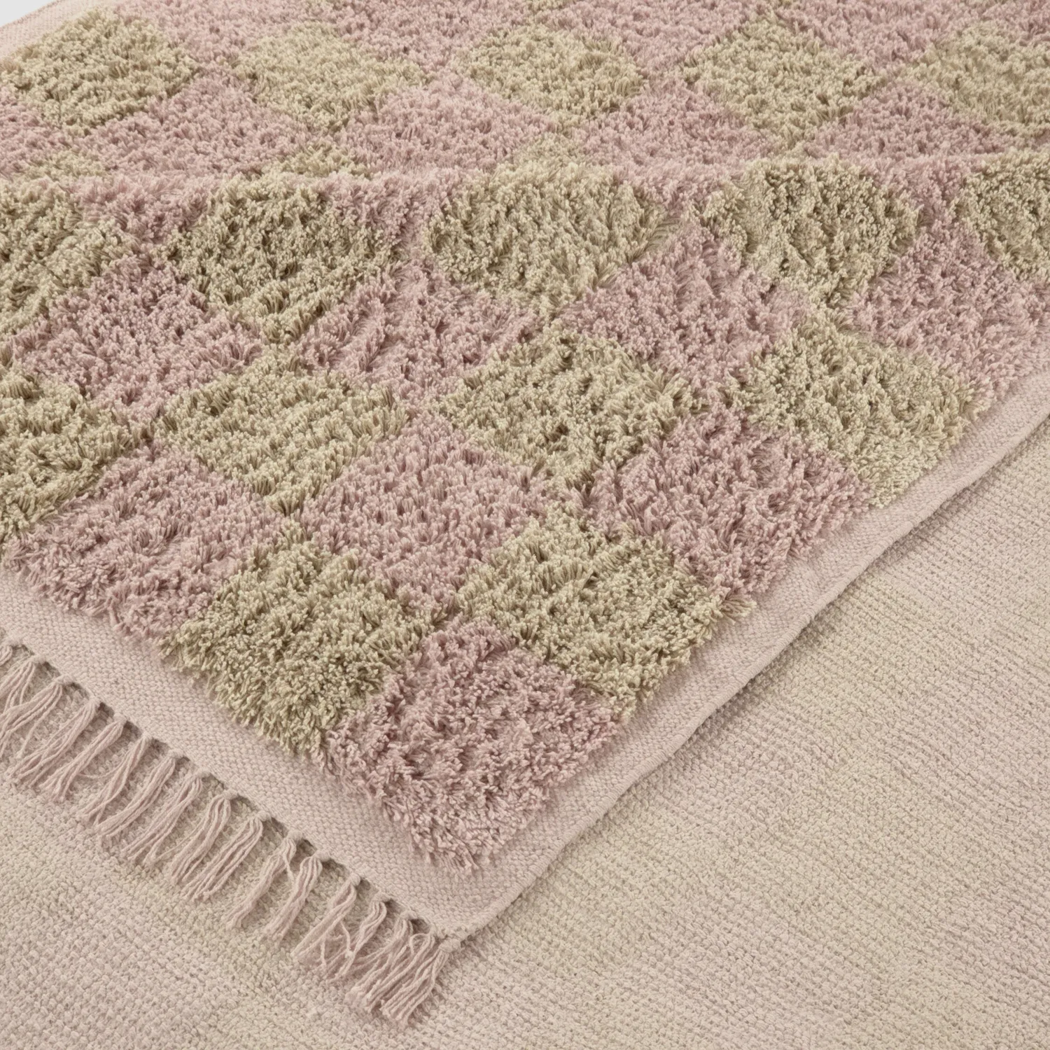 Shaggy koberce - Elsey Natural Cotton Shaggy (růžová/oranžová)