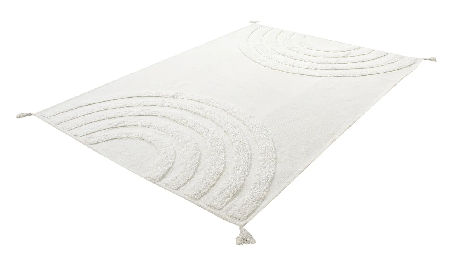Shaggy koberce - Everly Natural Cotton Shaggy (offwhite)