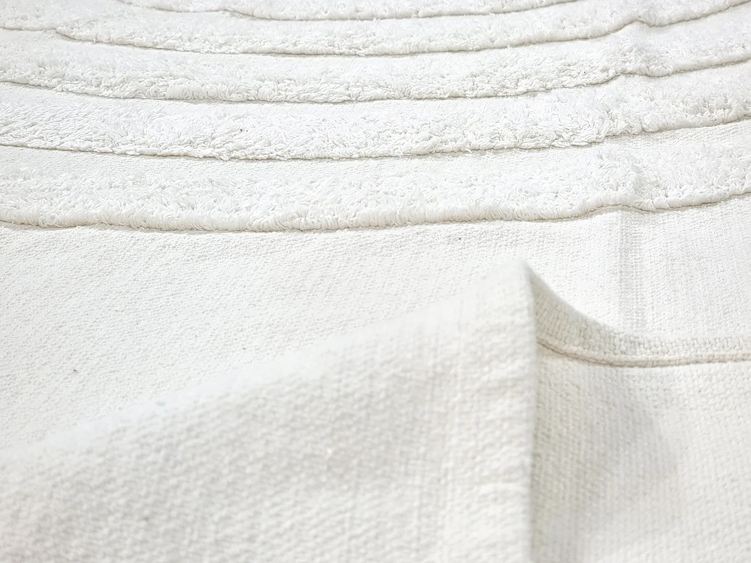 Kulatý koberec - Everly Natural Cotton Shaggy (offwhite)