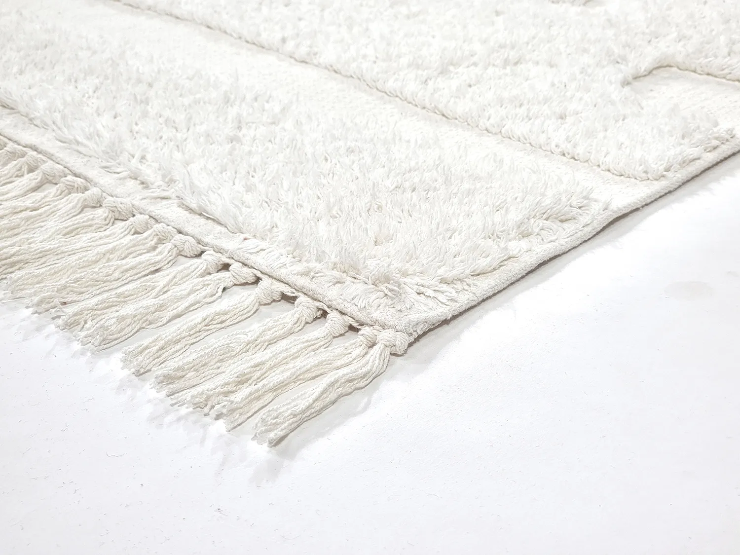 Shaggy koberce - Fallon Natural Cotton Shaggy (offwhite)