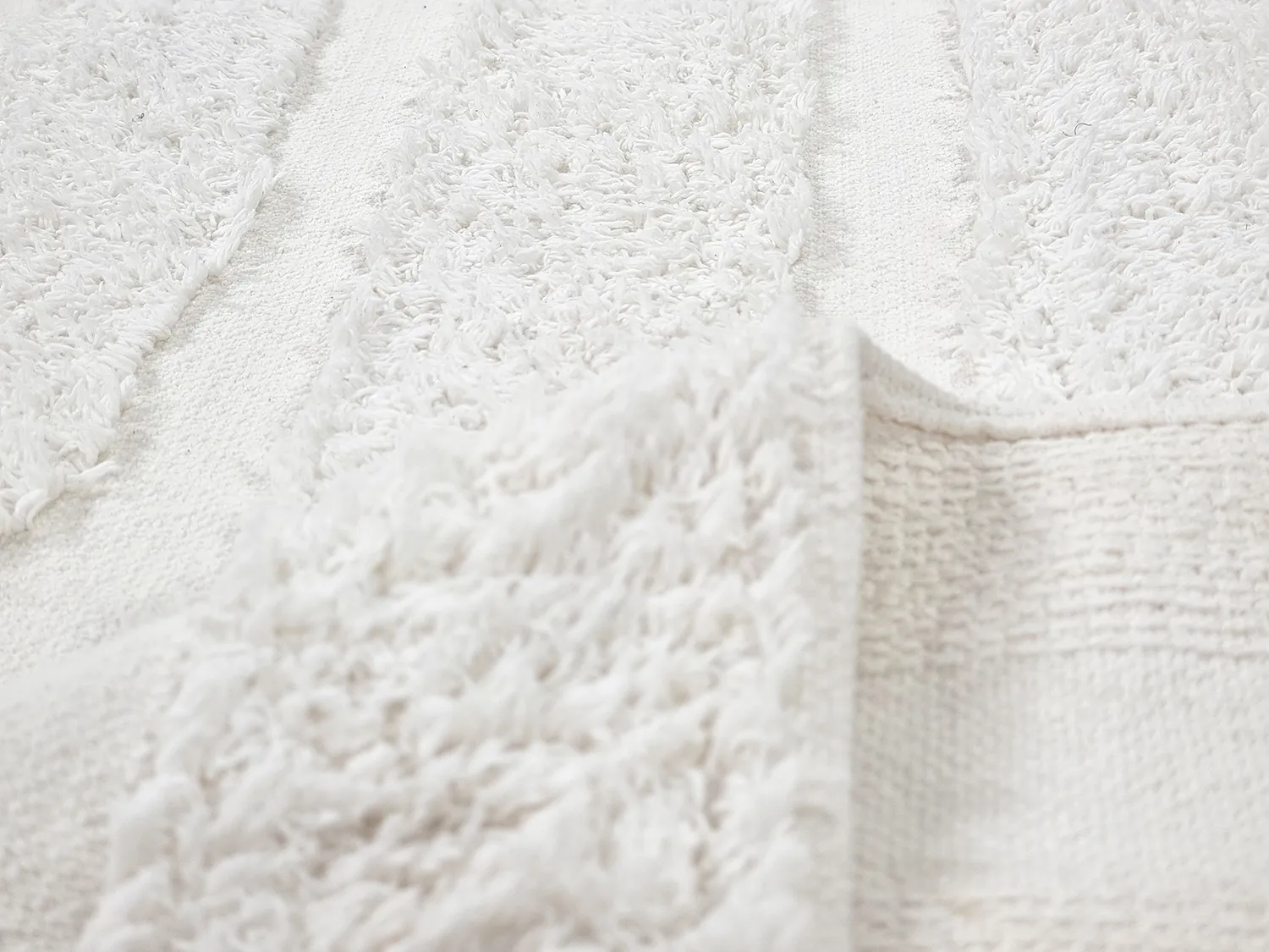 Shaggy koberce - Fallon Natural Cotton Shaggy (offwhite)
