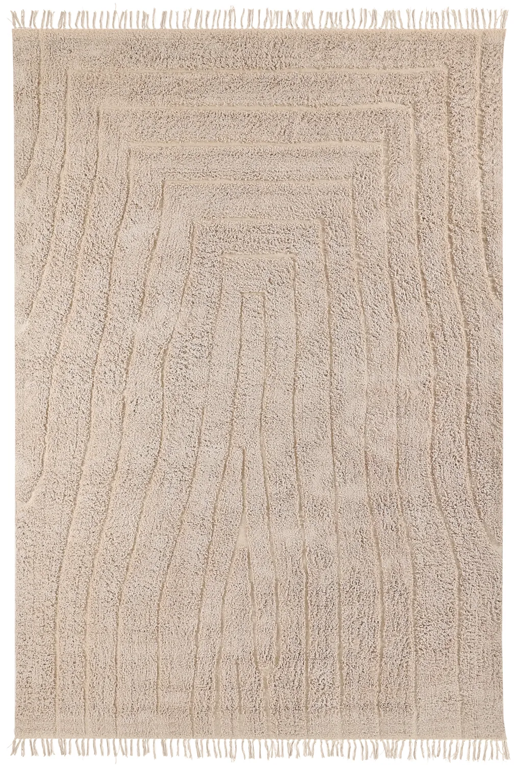 Shaggy koberce - Farley Natural Cotton Shaggy (béžový)