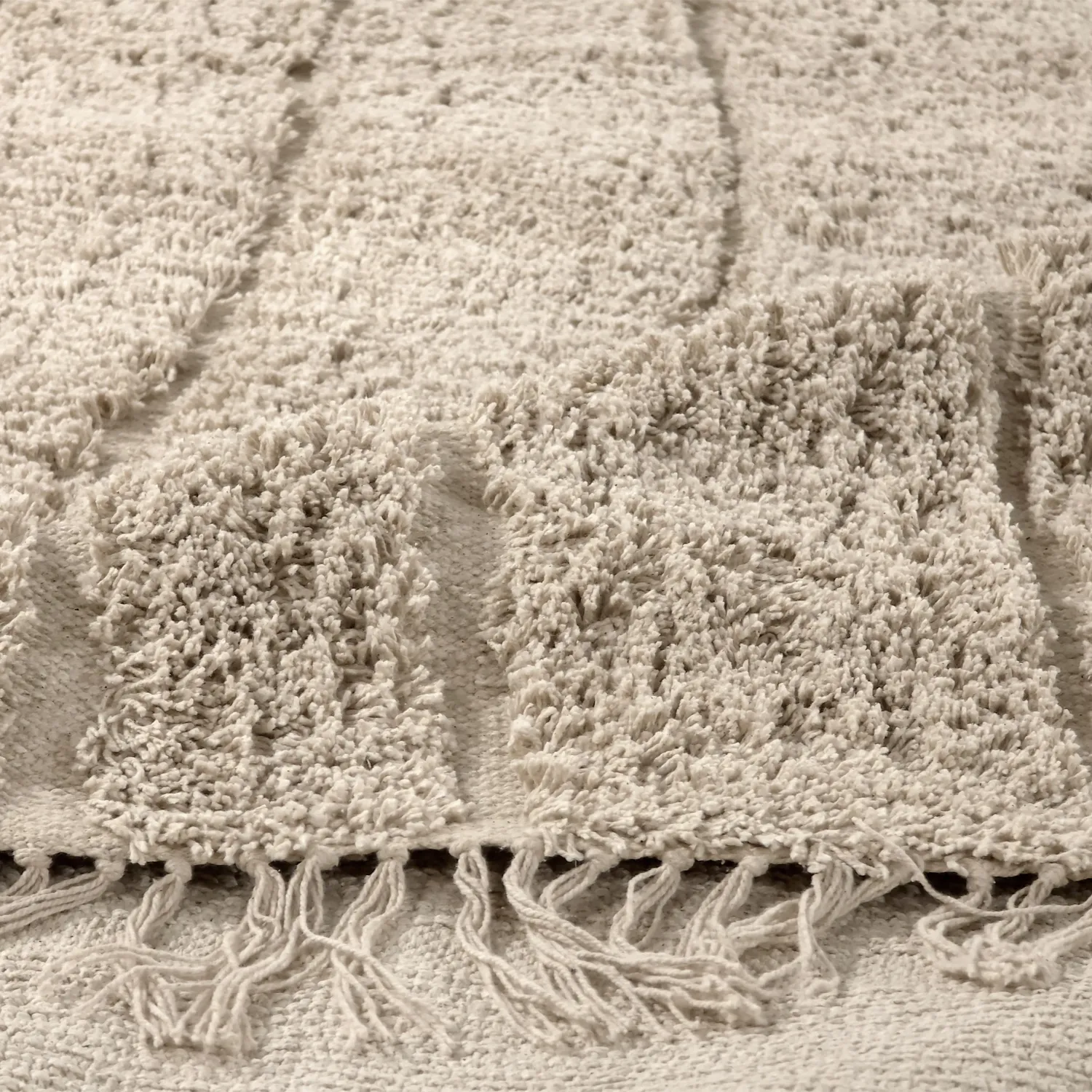 Shaggy koberce - Farley Natural Cotton Shaggy (béžový)