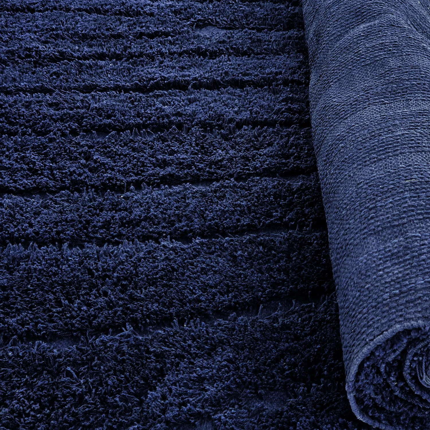 Shaggy koberce - Farley Natural Cotton Shaggy (modrý)