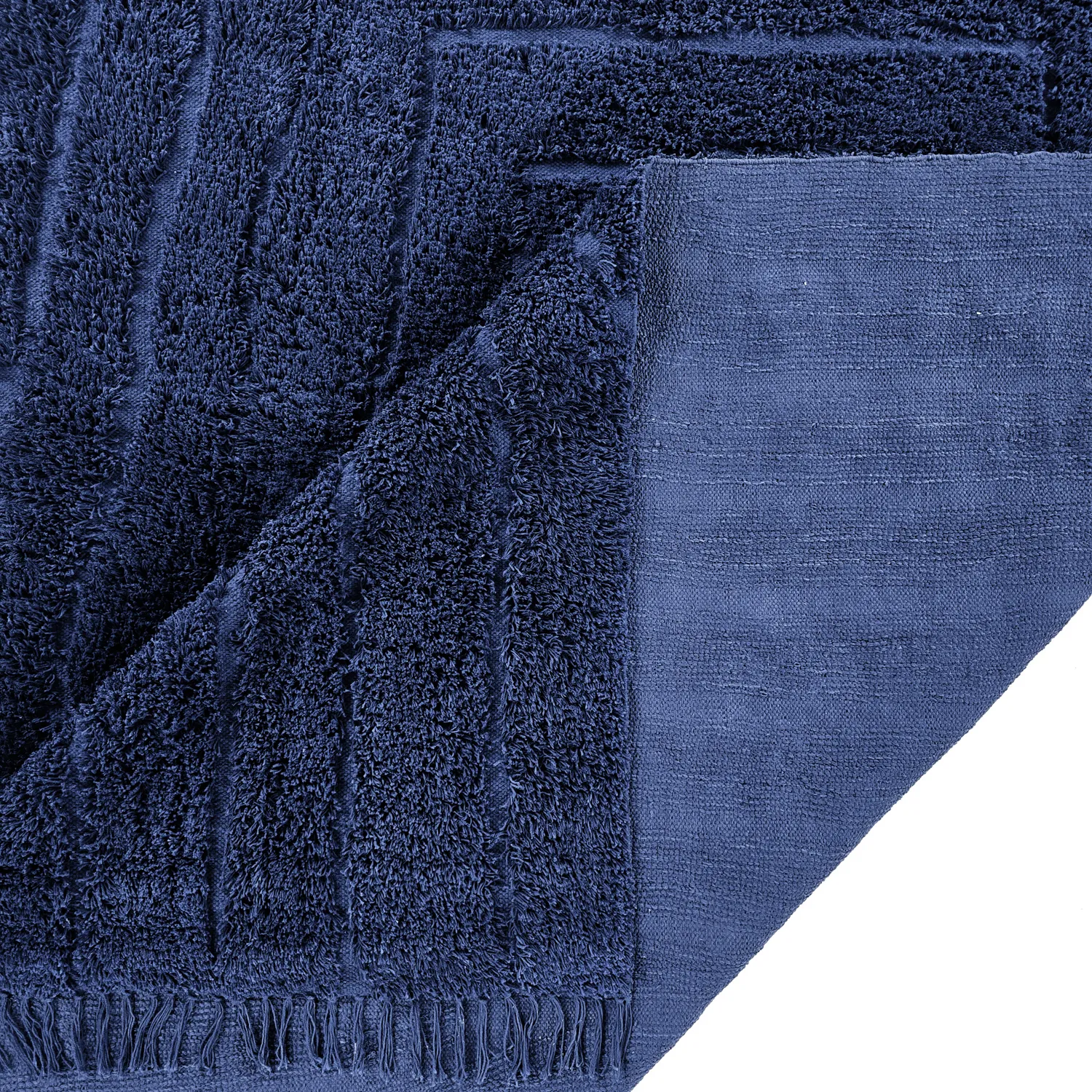 Shaggy koberce - Farley Natural Cotton Shaggy (modrý)