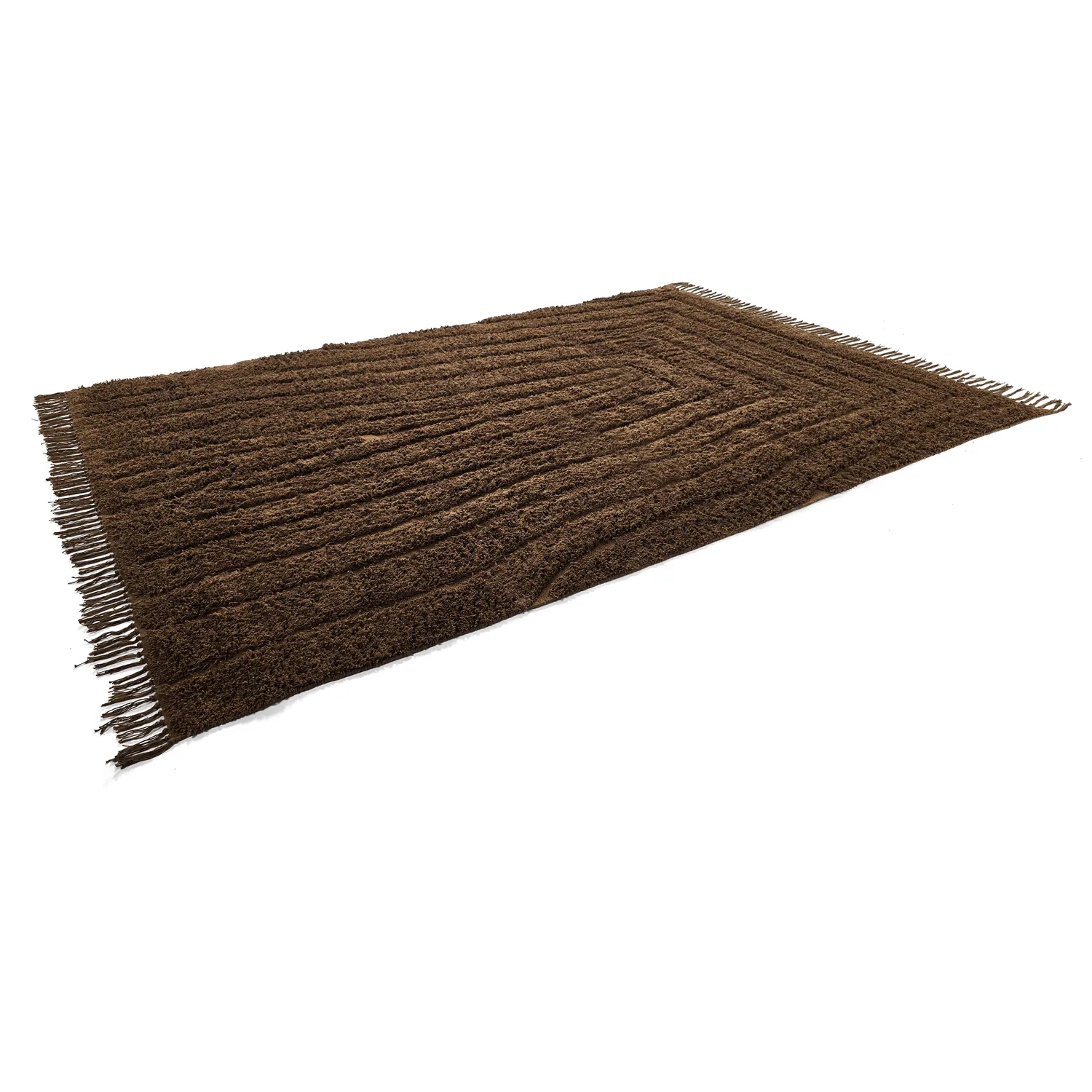 Shaggy koberce - Farley Natural Cotton Shaggy (hnědý)