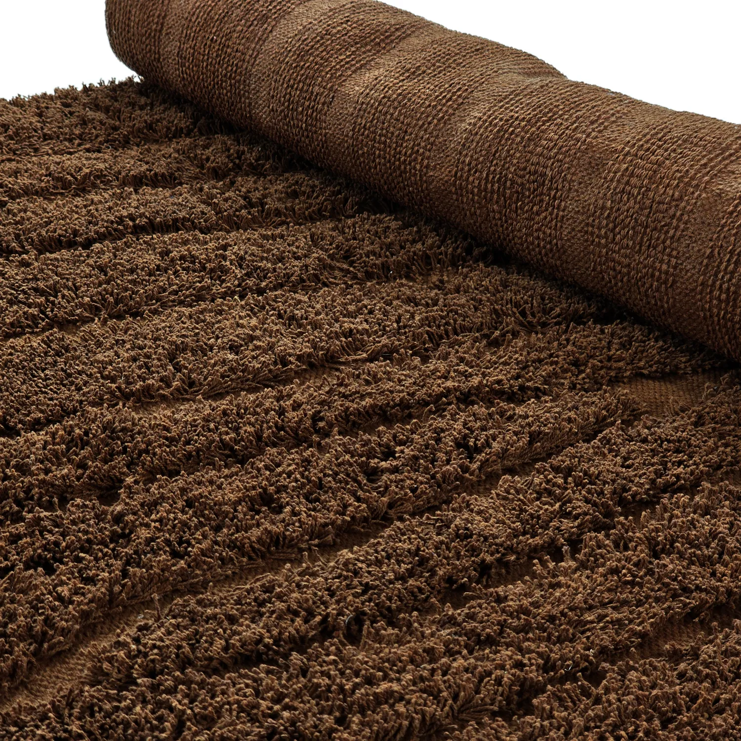 Shaggy koberce - Farley Natural Cotton Shaggy (hnědý)