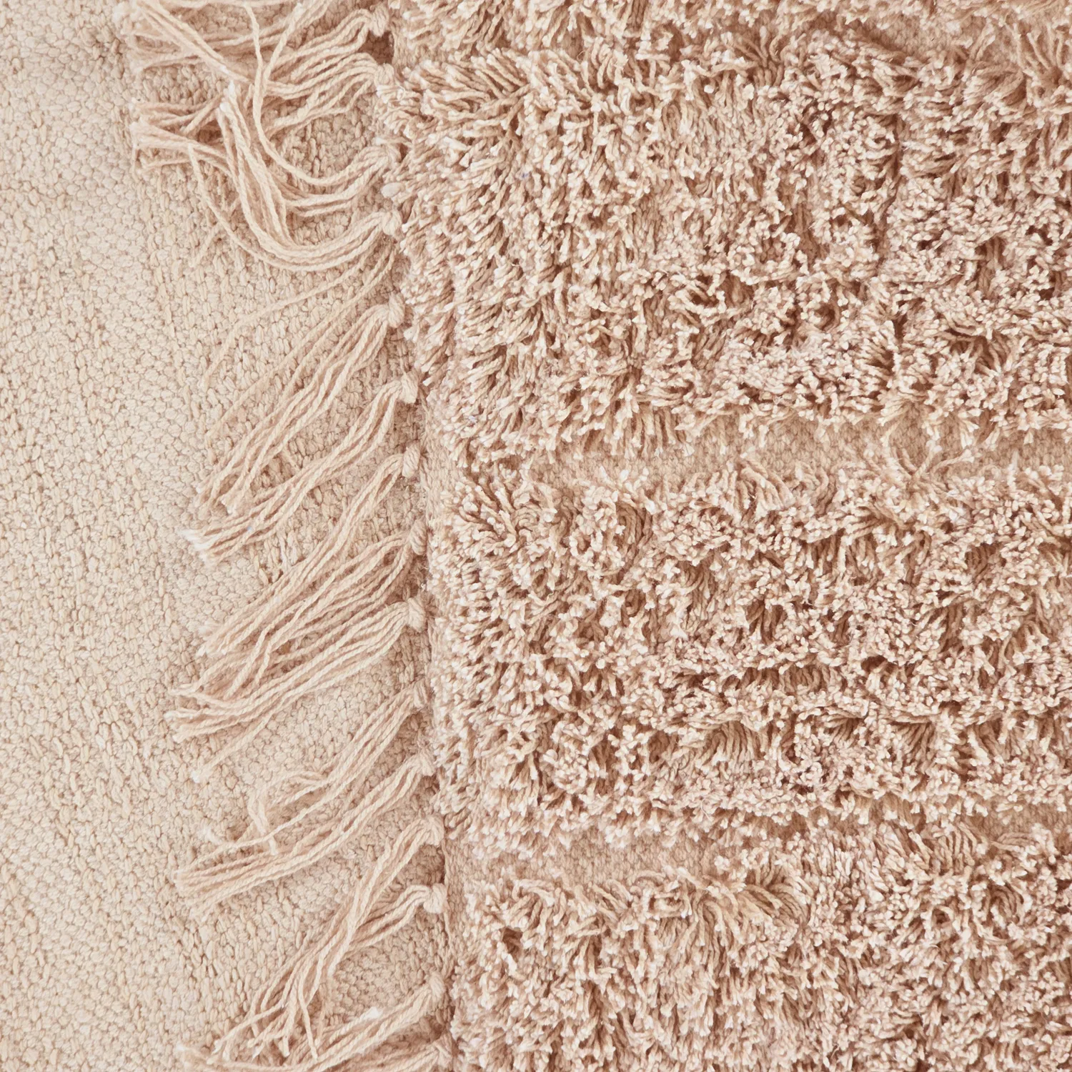 Shaggy koberce - Farley Natural Cotton Shaggy (růžový)