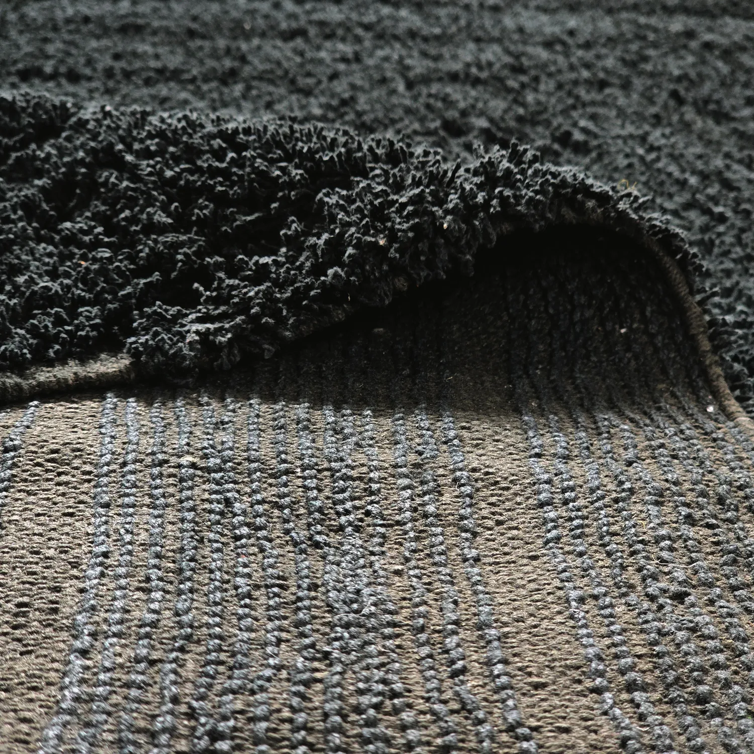 Shaggy koberce - Farley Natural Cotton Shaggy (černý)