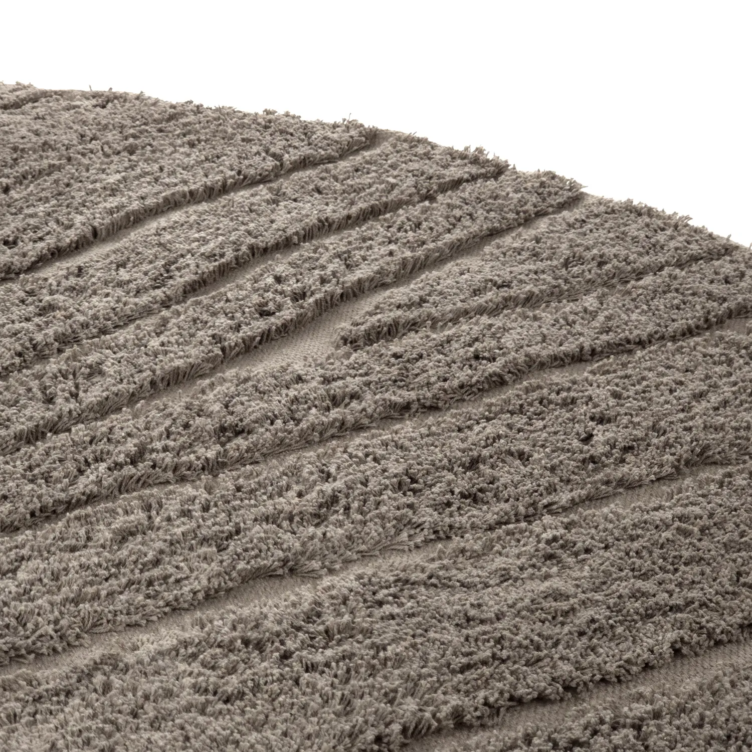 Kulatý koberec - Farley Natural Cotton Shaggy (taupe)