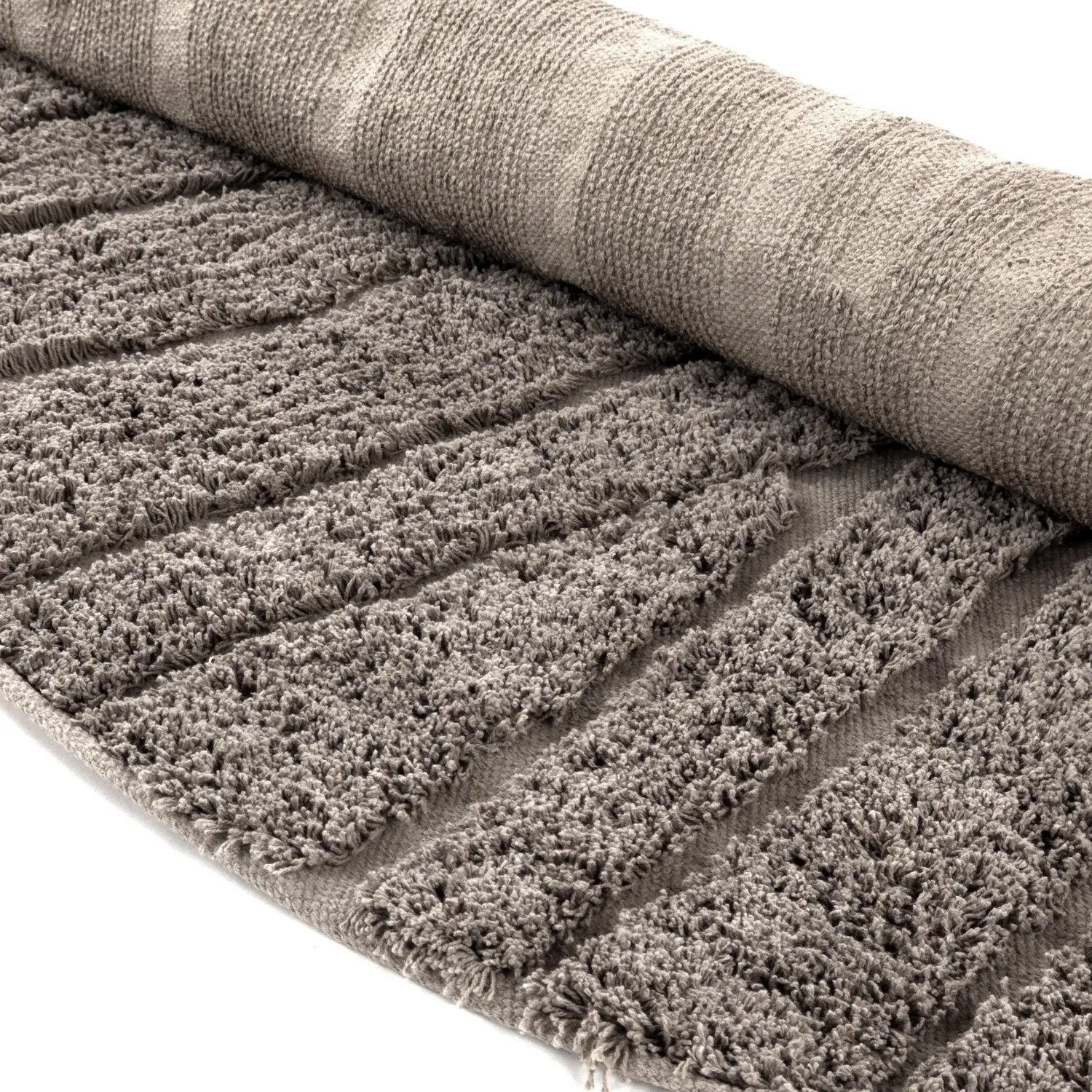 Kulatý koberec - Farley Natural Cotton Shaggy (taupe)