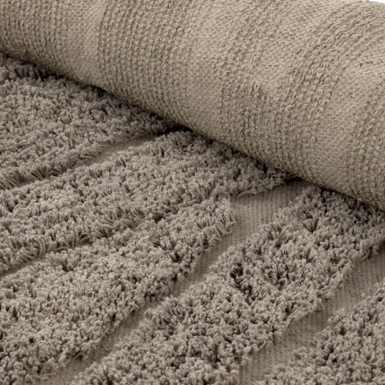 Kulatý koberec - Farley Natural Cotton Shaggy (taupe)