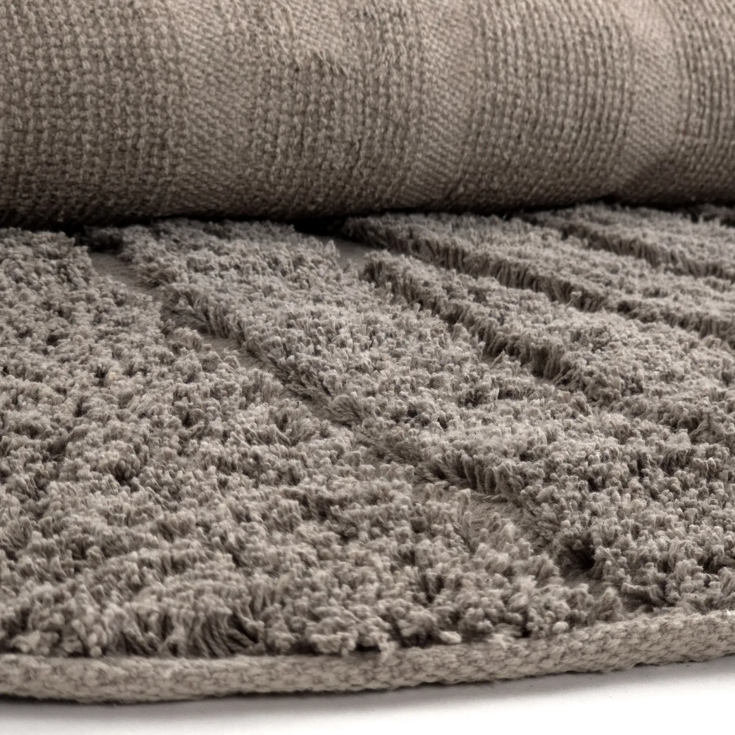 Kulatý koberec - Farley Natural Cotton Shaggy (taupe)