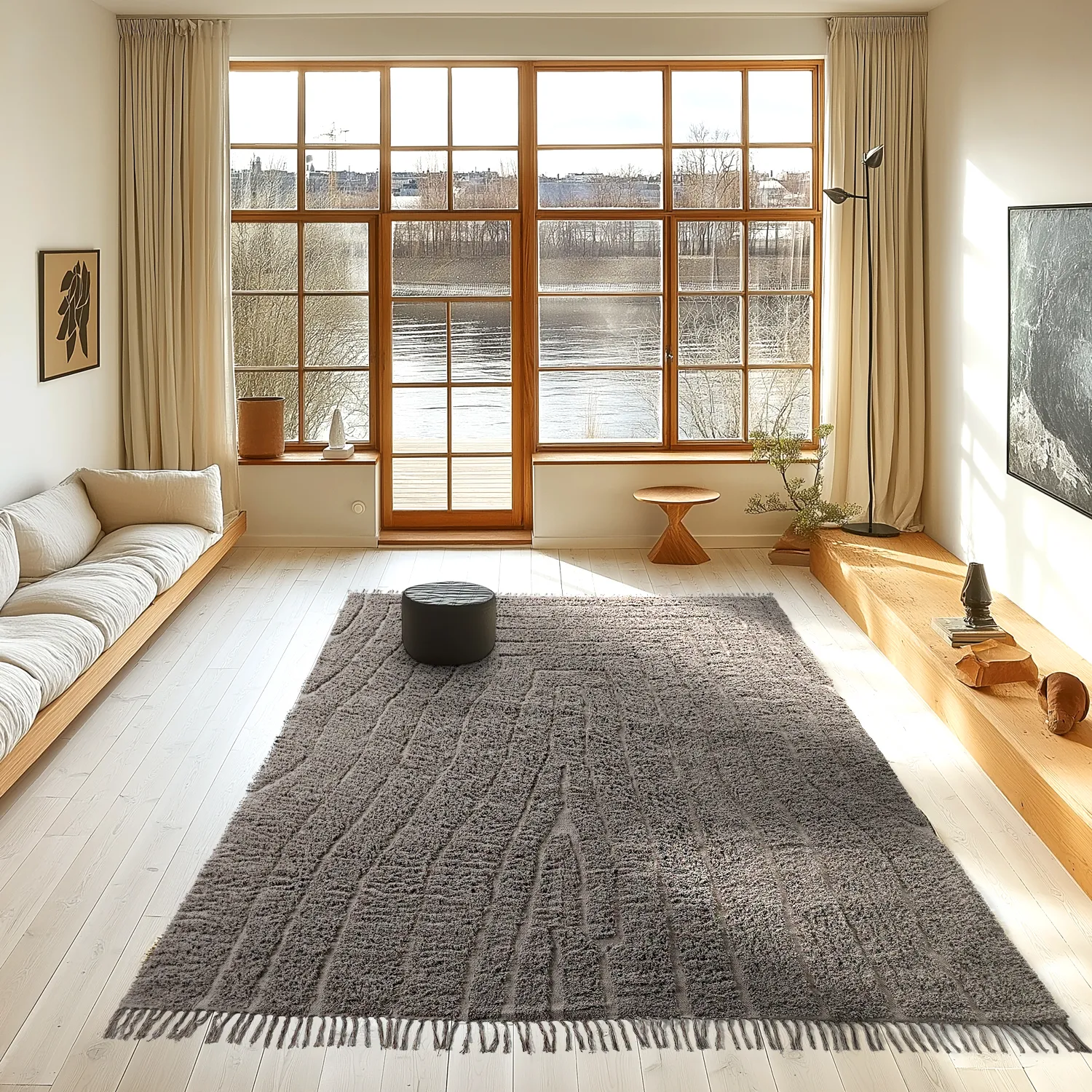 Shaggy koberce - Farley Natural Cotton Shaggy (taupe)