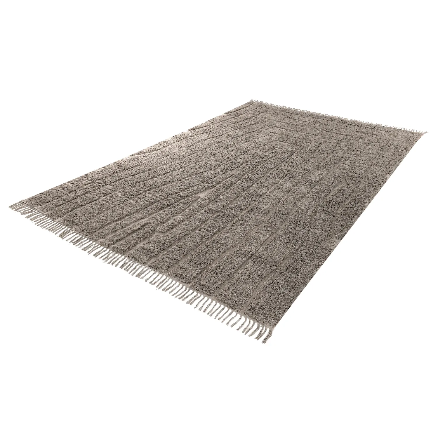 Shaggy koberce - Farley Natural Cotton Shaggy (taupe)
