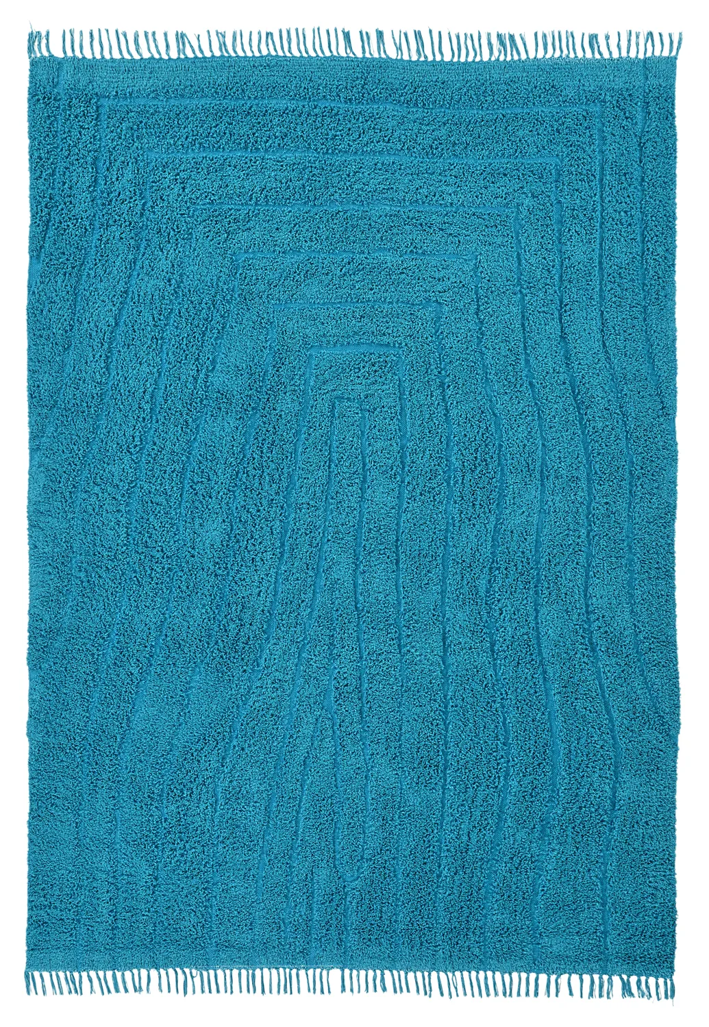 Shaggy koberce - Farley Natural Cotton Shaggy (tyrkysový)