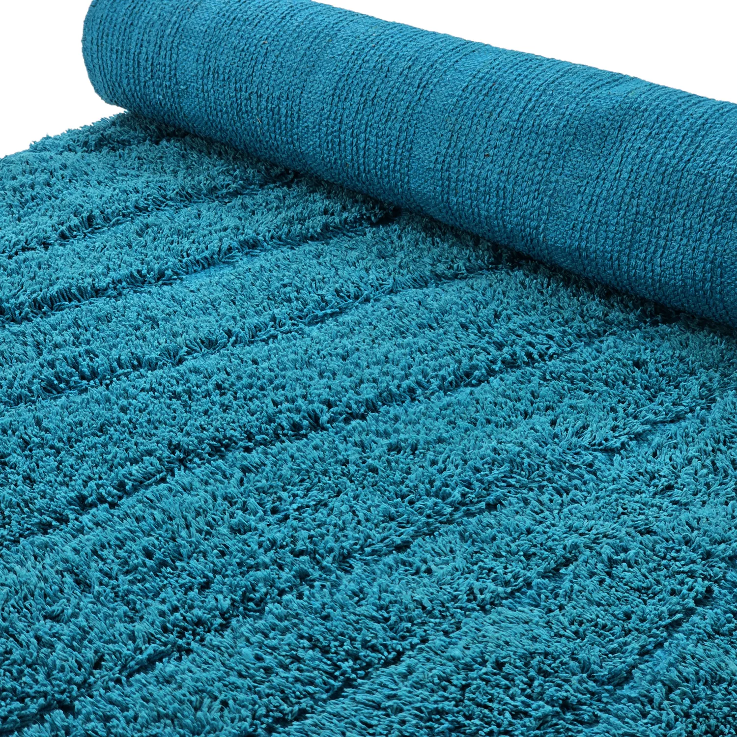 Shaggy koberce - Farley Natural Cotton Shaggy (tyrkysový)