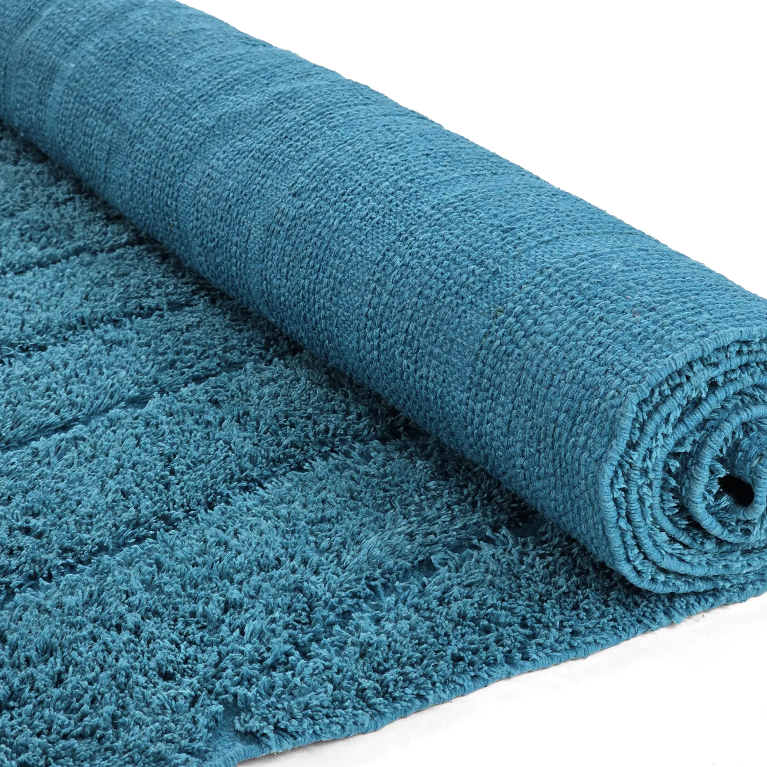Shaggy koberce - Farley Natural Cotton Shaggy (tyrkysový)