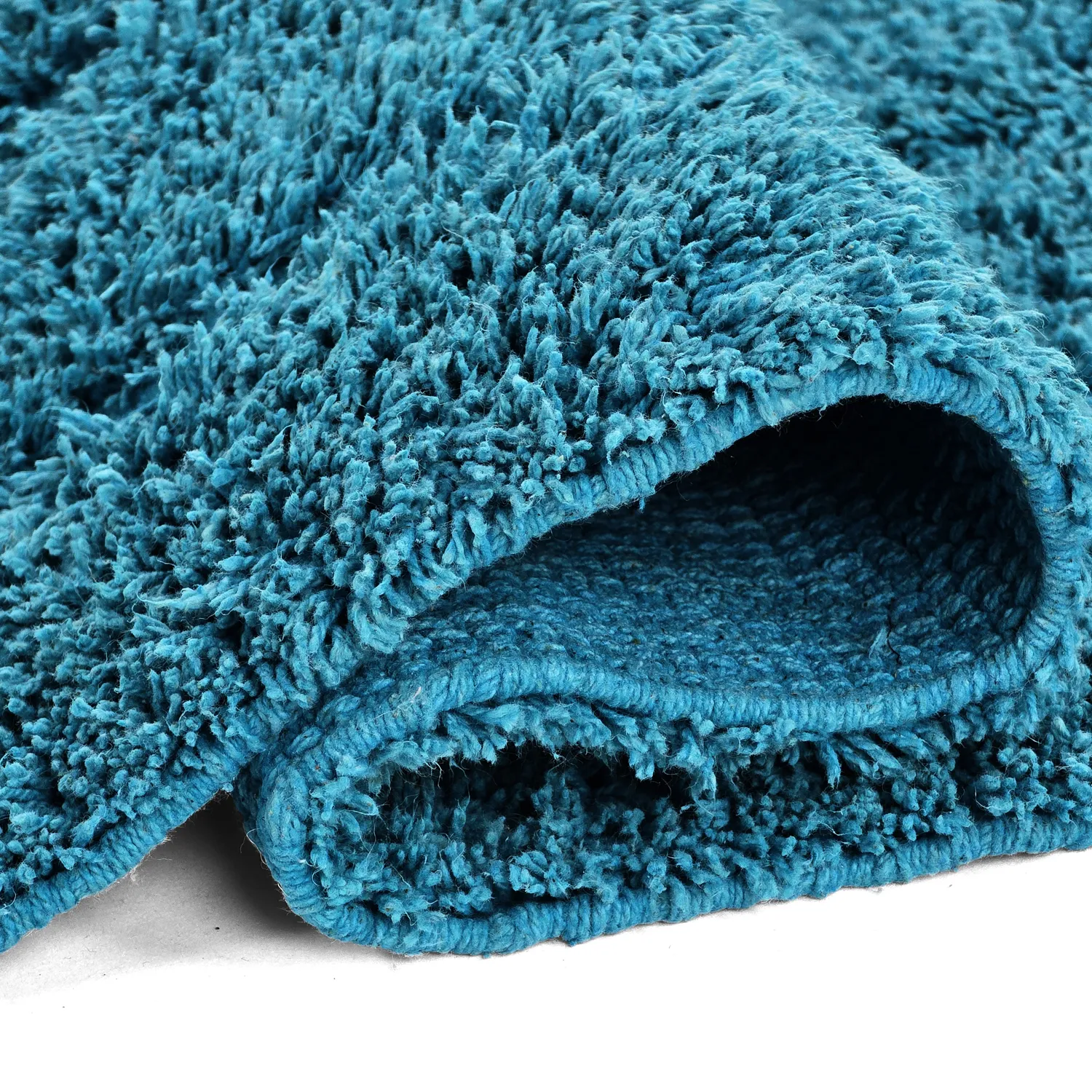 Shaggy koberce - Farley Natural Cotton Shaggy (tyrkysový)