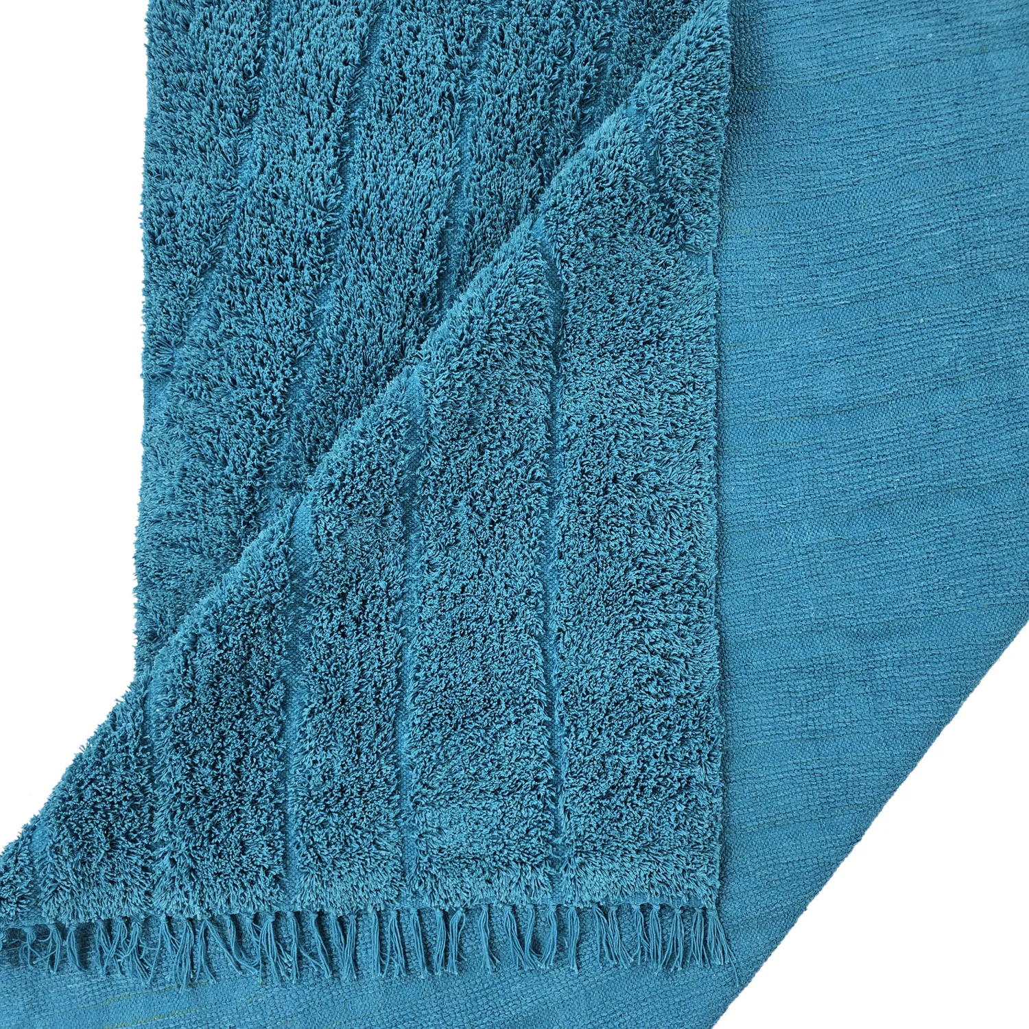 Shaggy koberce - Farley Natural Cotton Shaggy (tyrkysový)