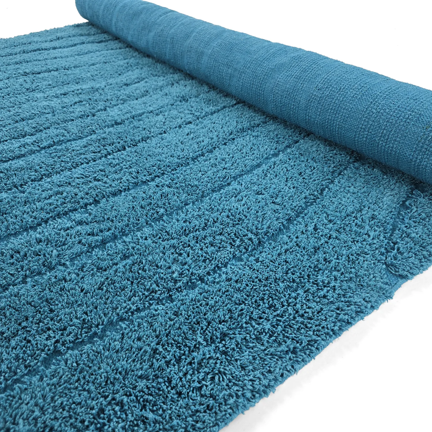 Shaggy koberce - Farley Natural Cotton Shaggy (tyrkysový)