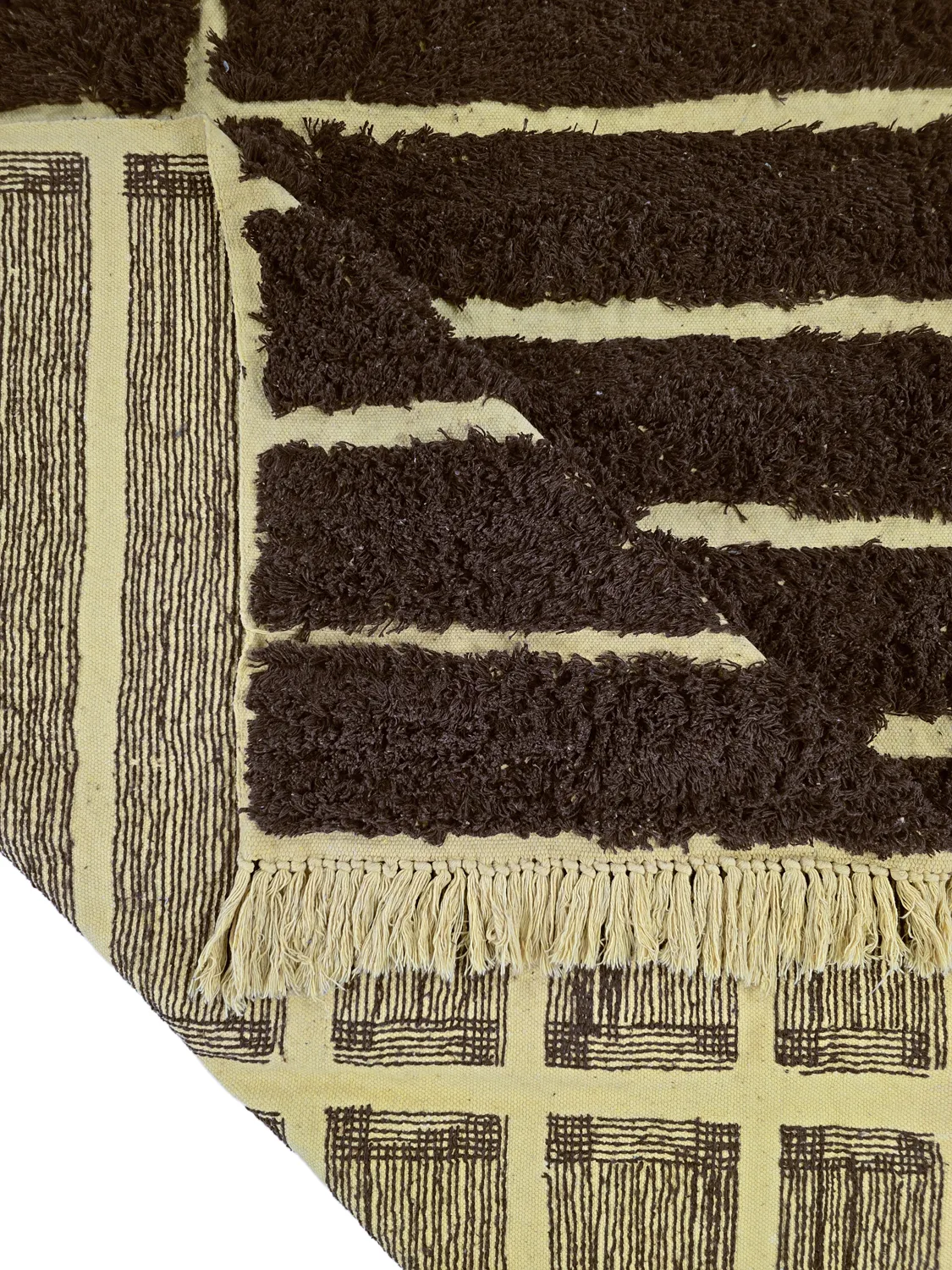 Shaggy koberce - Ikara Natural Cotton Shaggy (hnědý)