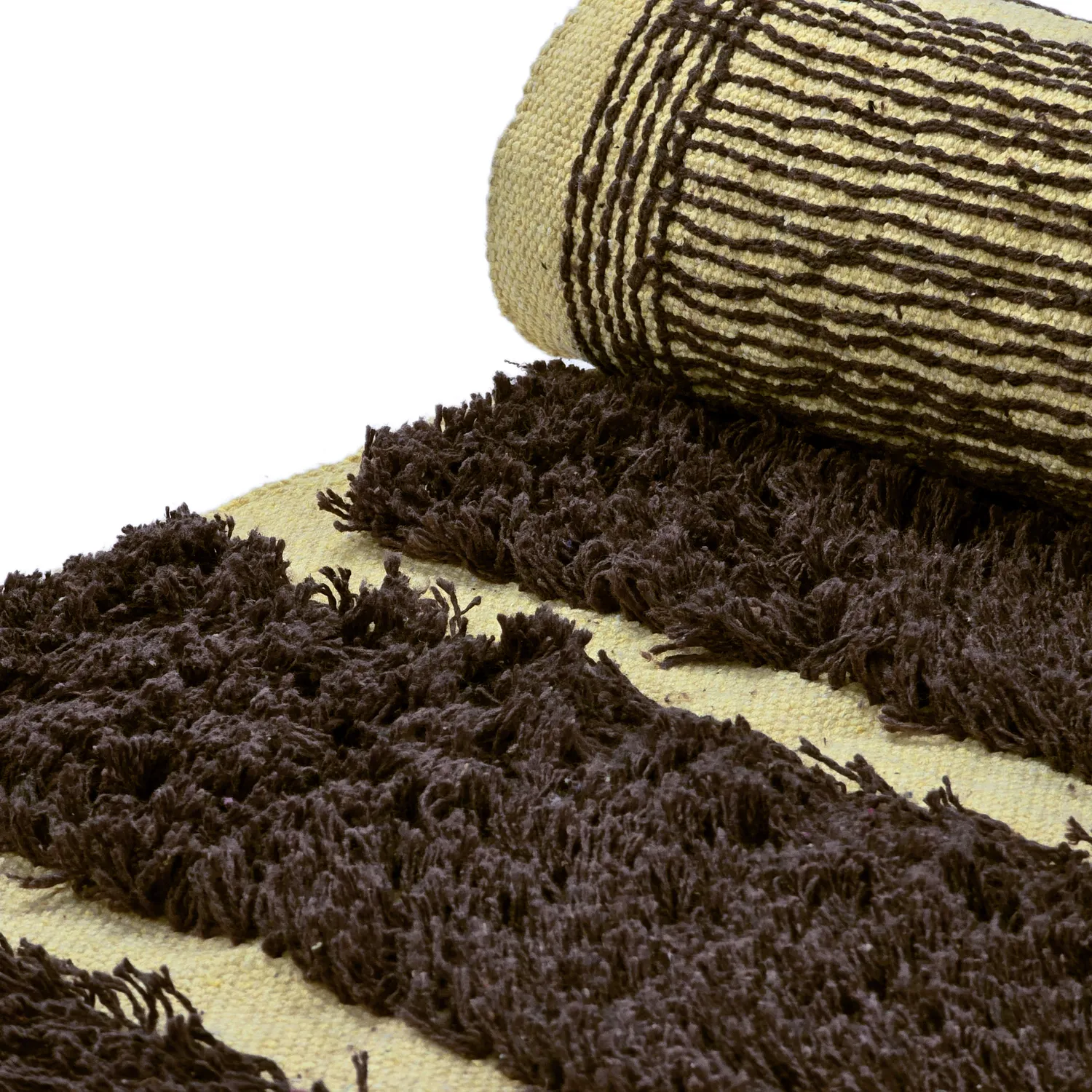 Shaggy koberce - Ikara Natural Cotton Shaggy (hnědý)