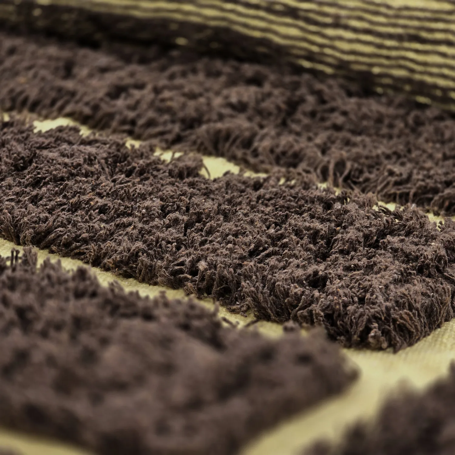 Kulatý koberec - Ikara Natural Cotton Shaggy (hnědý)