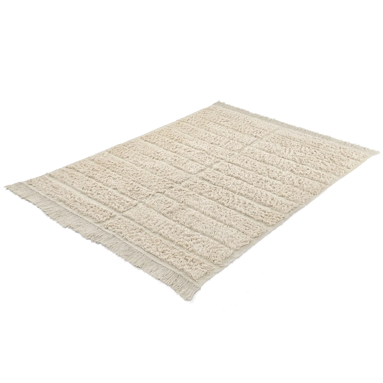 Shaggy koberce - Ikara Natural Cotton Shaggy (krém)