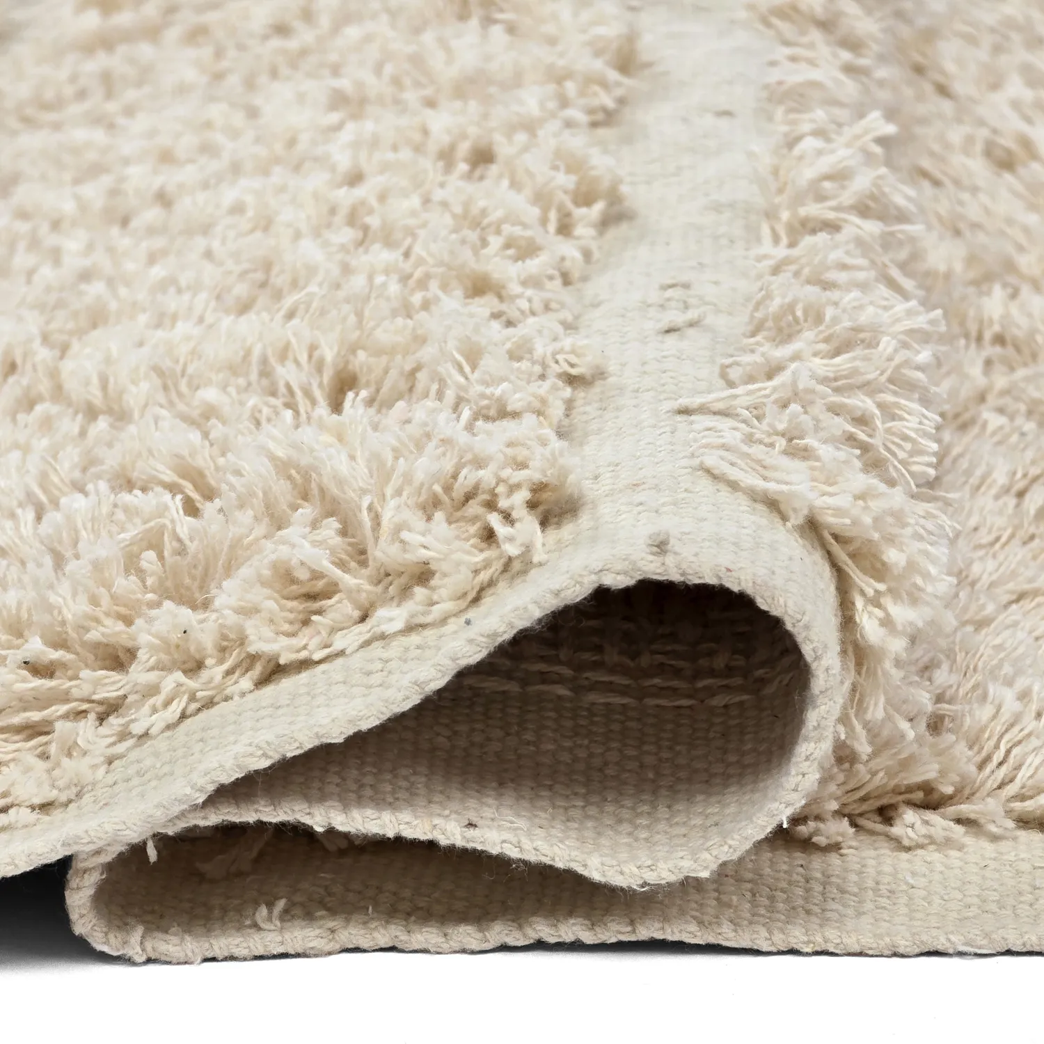 Shaggy koberce - Ikara Natural Cotton Shaggy (krém)