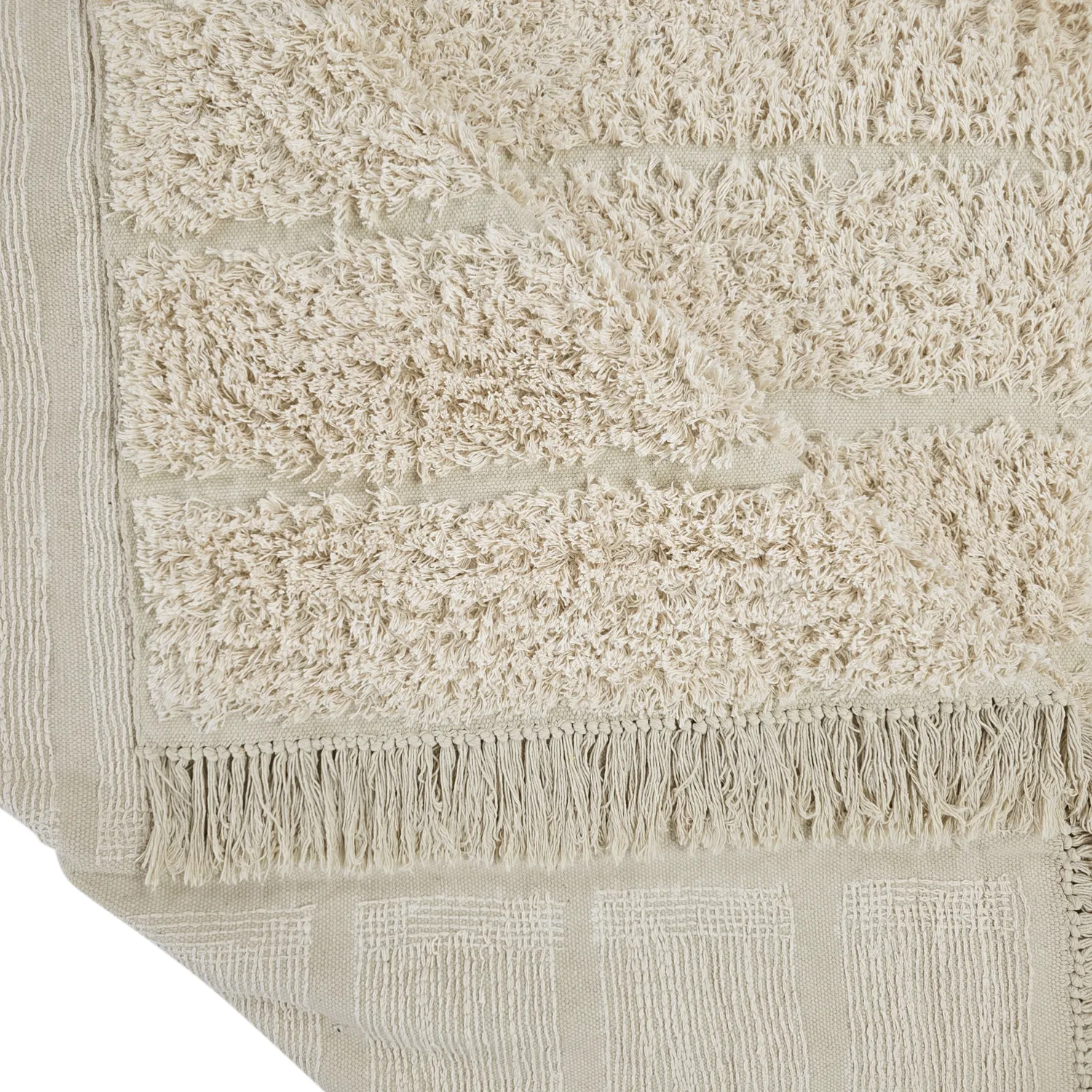 Shaggy koberce - Ikara Natural Cotton Shaggy (krém)