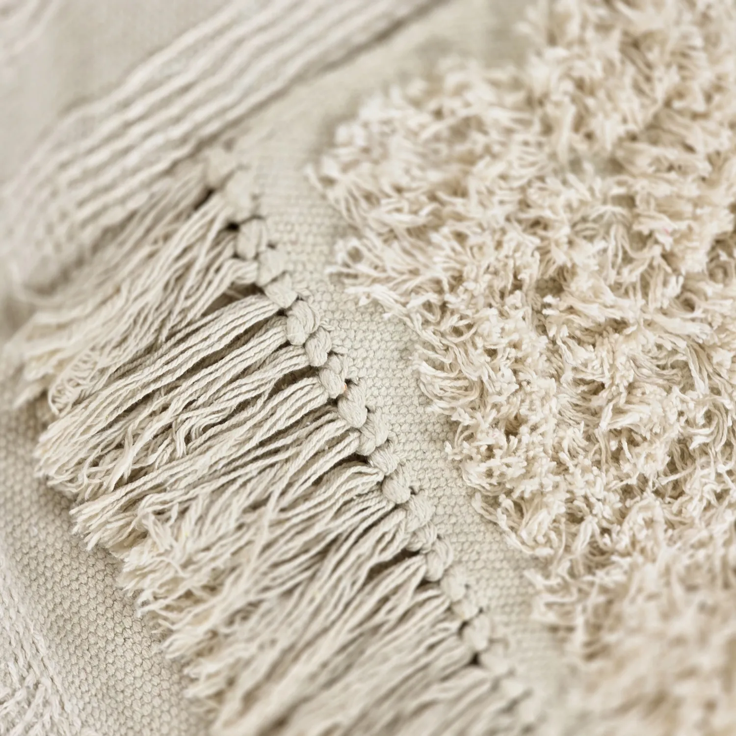 Shaggy koberce - Ikara Natural Cotton Shaggy (krém)