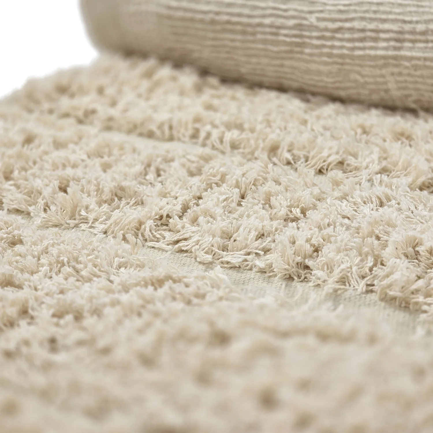 Shaggy koberce - Ikara Natural Cotton Shaggy (krém)