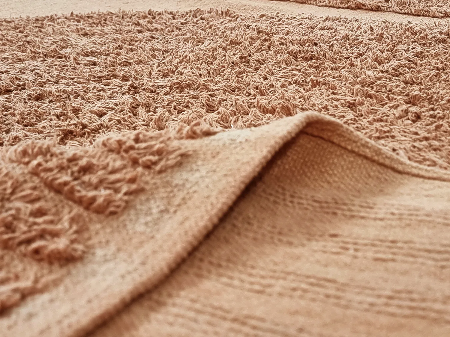 Shaggy koberce - Jovie Natural Cotton Shaggy (terakota)