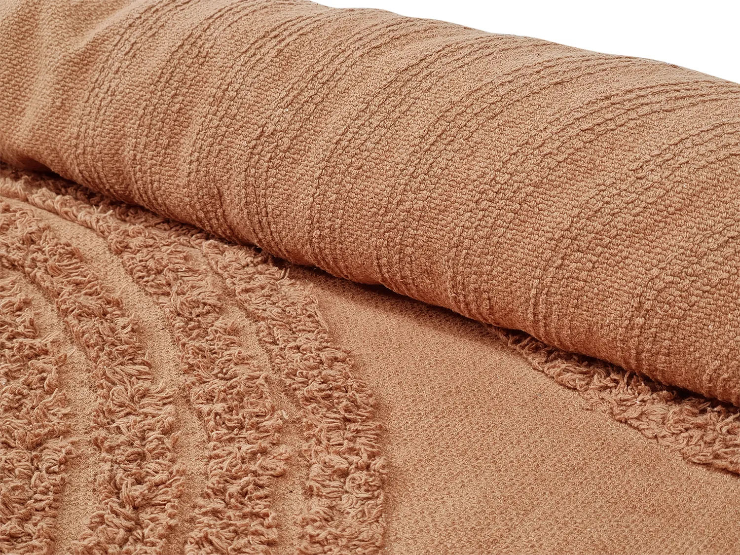Shaggy koberce - Jovie Natural Cotton Shaggy (terakota)