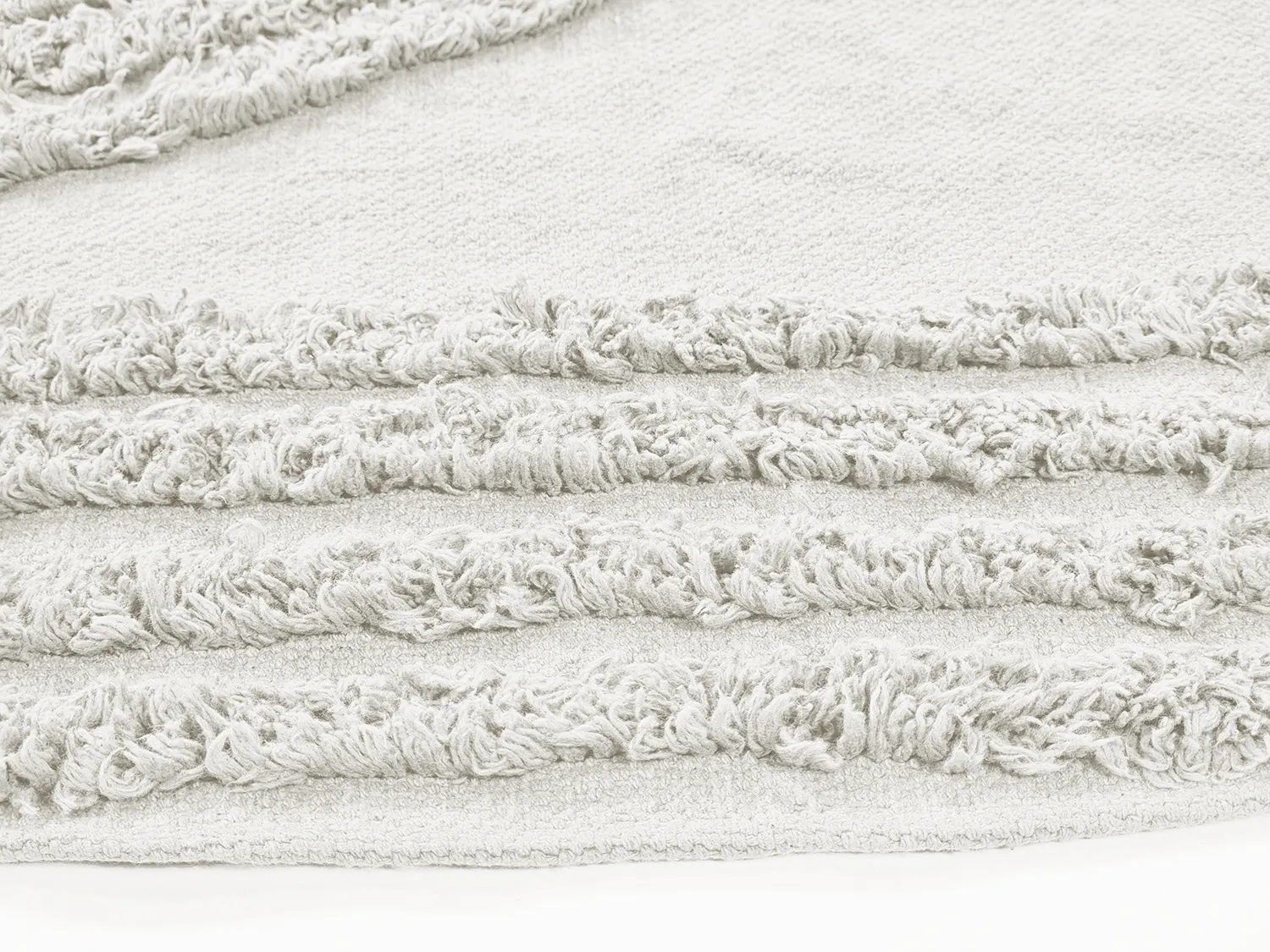 Kulatý koberec - Jovie Natural Cotton Shaggy (offwhite)