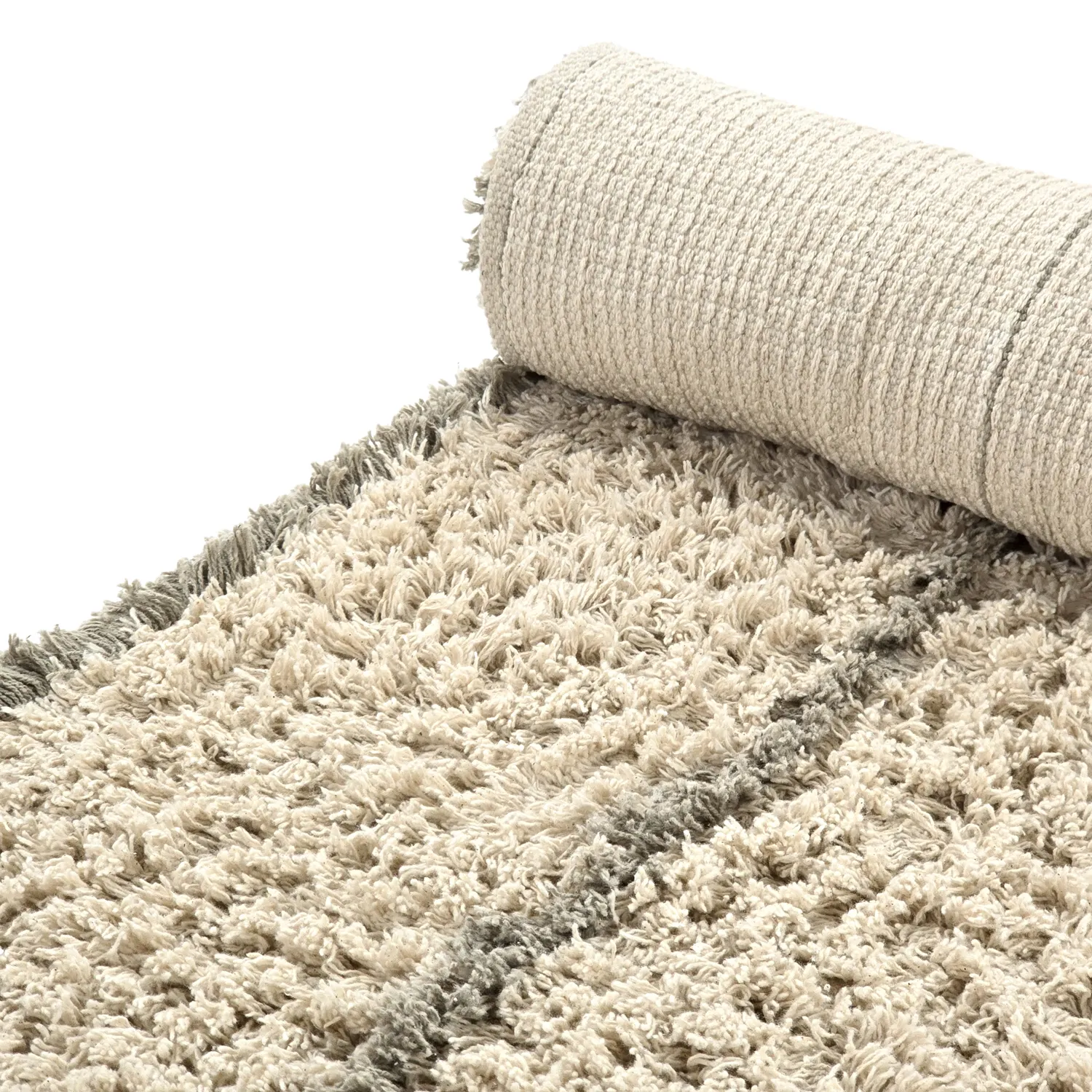 Shaggy koberce - Kairi Natural Cotton Shaggy (béžová/taupe)