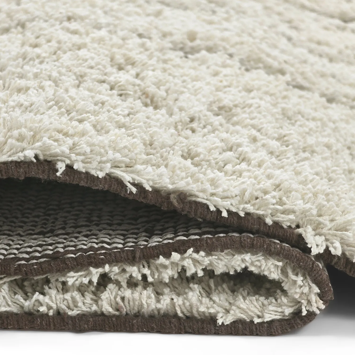Shaggy koberce - Kindon Natural Cotton Shaggy (šedobílá/hnědá)