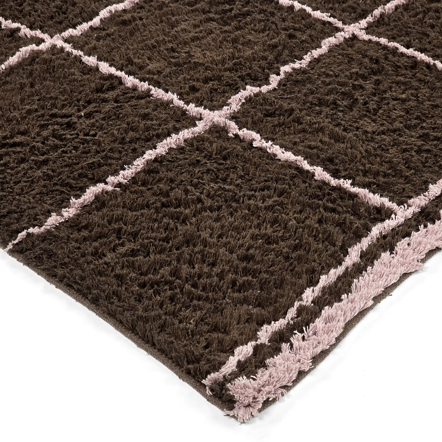 Shaggy koberce - Lana Natural Cotton Shaggy (hnědý)