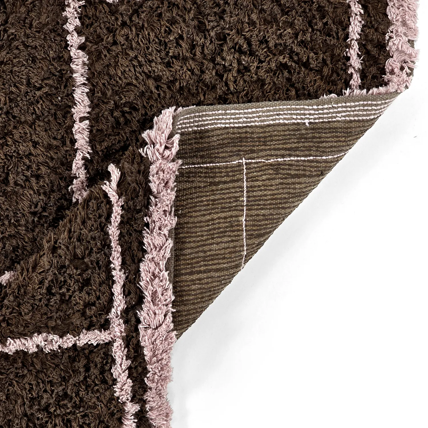 Shaggy koberce - Lana Natural Cotton Shaggy (hnědý)