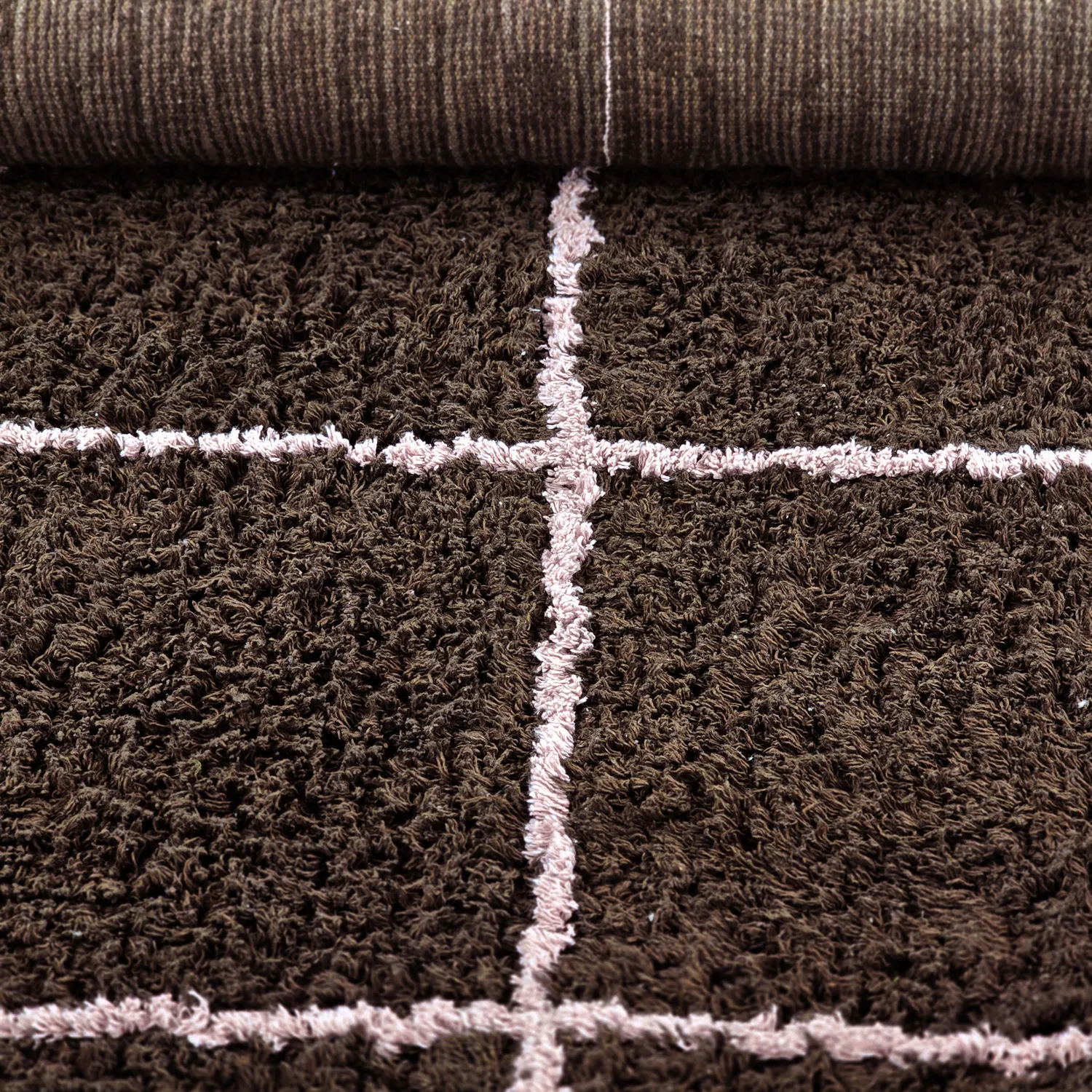 Shaggy koberce - Lana Natural Cotton Shaggy (hnědý)