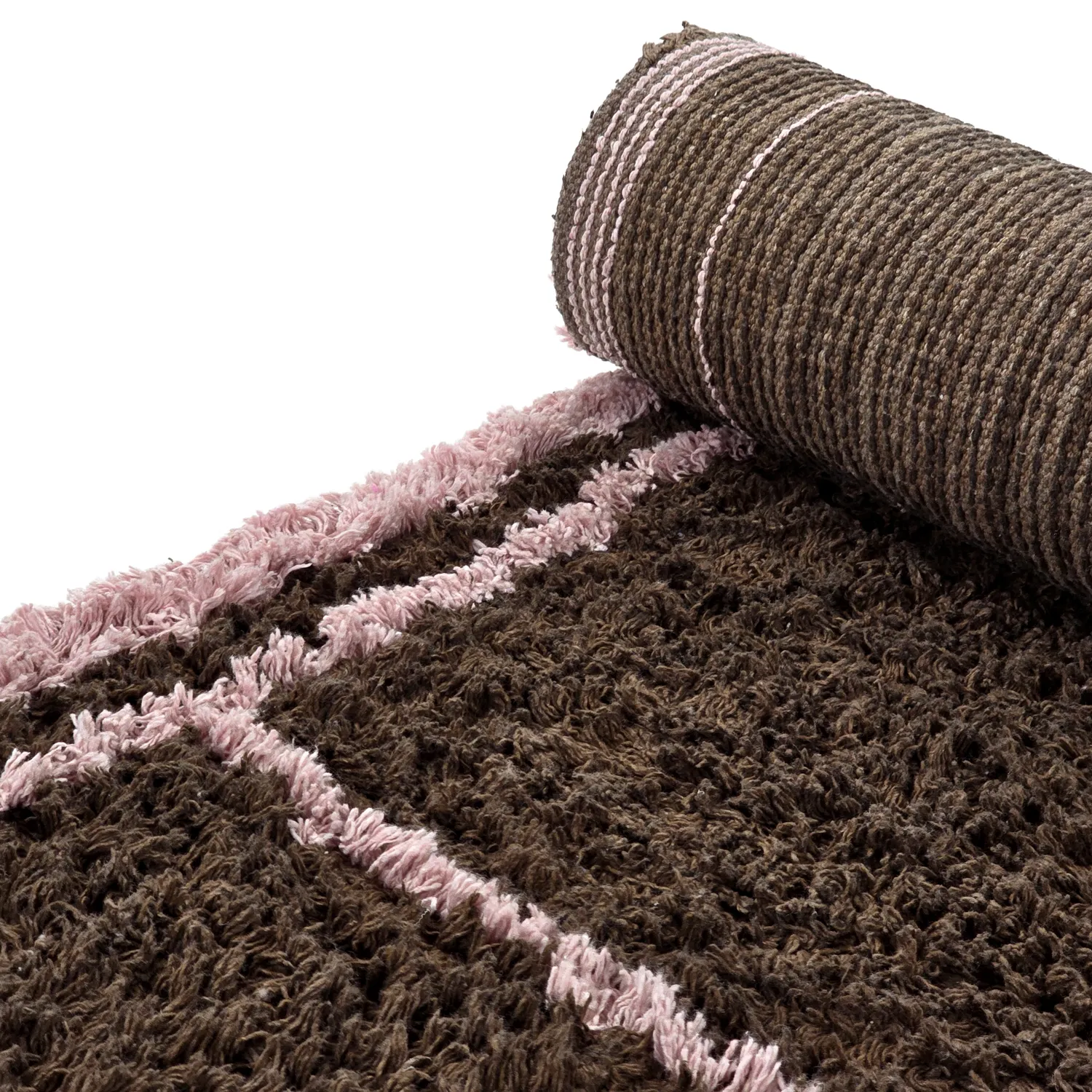 Shaggy koberce - Lana Natural Cotton Shaggy (hnědý)