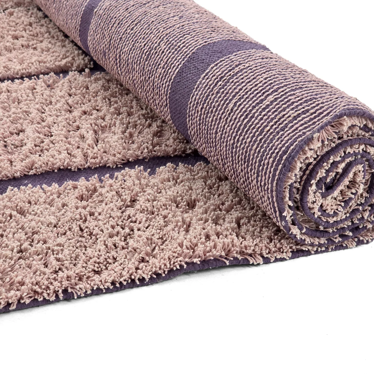 Shaggy koberce - Lindley Natural Cotton Shaggy (růžová/fialová)