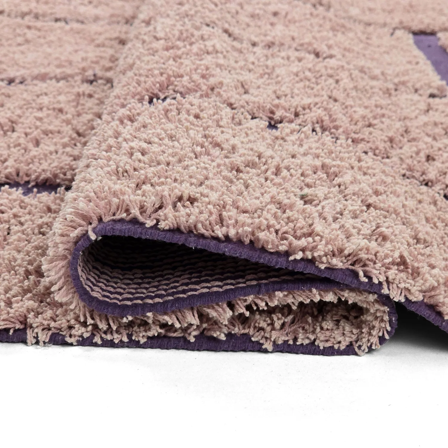 Shaggy koberce - Lindley Natural Cotton Shaggy (růžová/fialová)