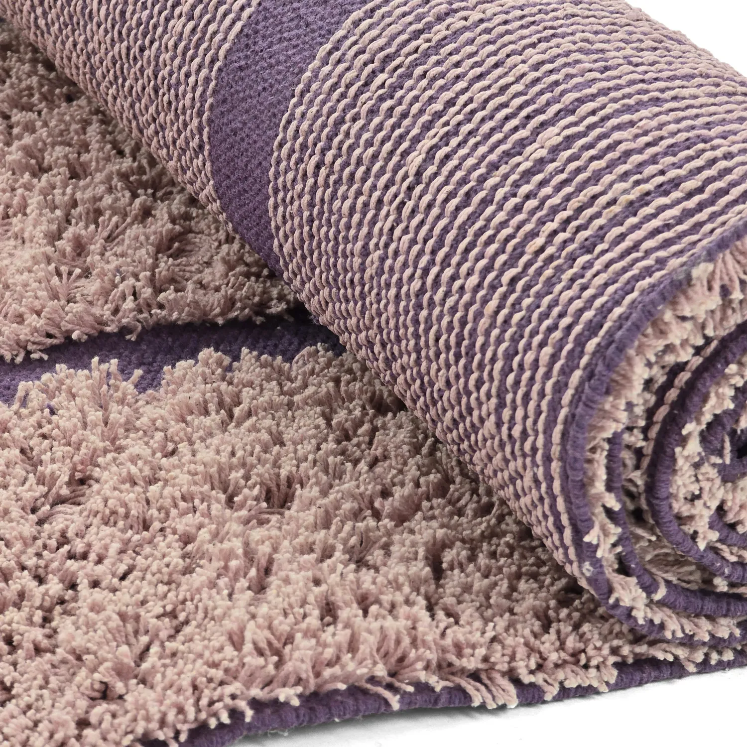 Shaggy koberce - Lindley Natural Cotton Shaggy (růžová/fialová)